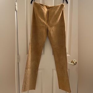 Real Tan Suede Pants